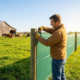 Mesh livestock panels for farm windbreaks, made of galvanised steel