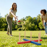 Scoop Ball Game Set with durable plastic scoops and balls for outdoor play