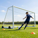 8ft x 4ft aluminium football goal for junior matches - product detail