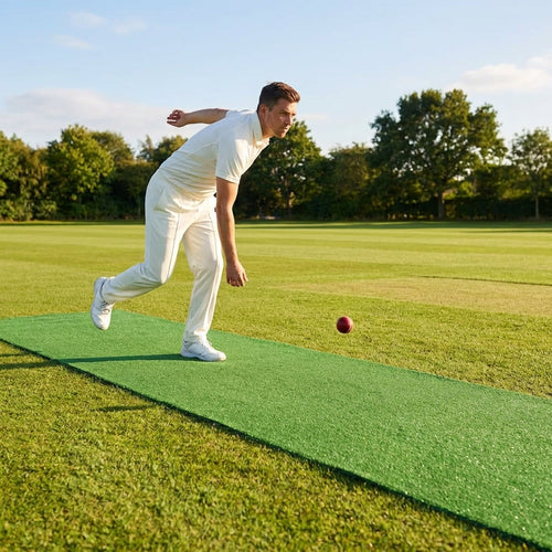 Cricket Matting – Green – Polypropylene Woven Carpet – Indoor/Outdoor Use