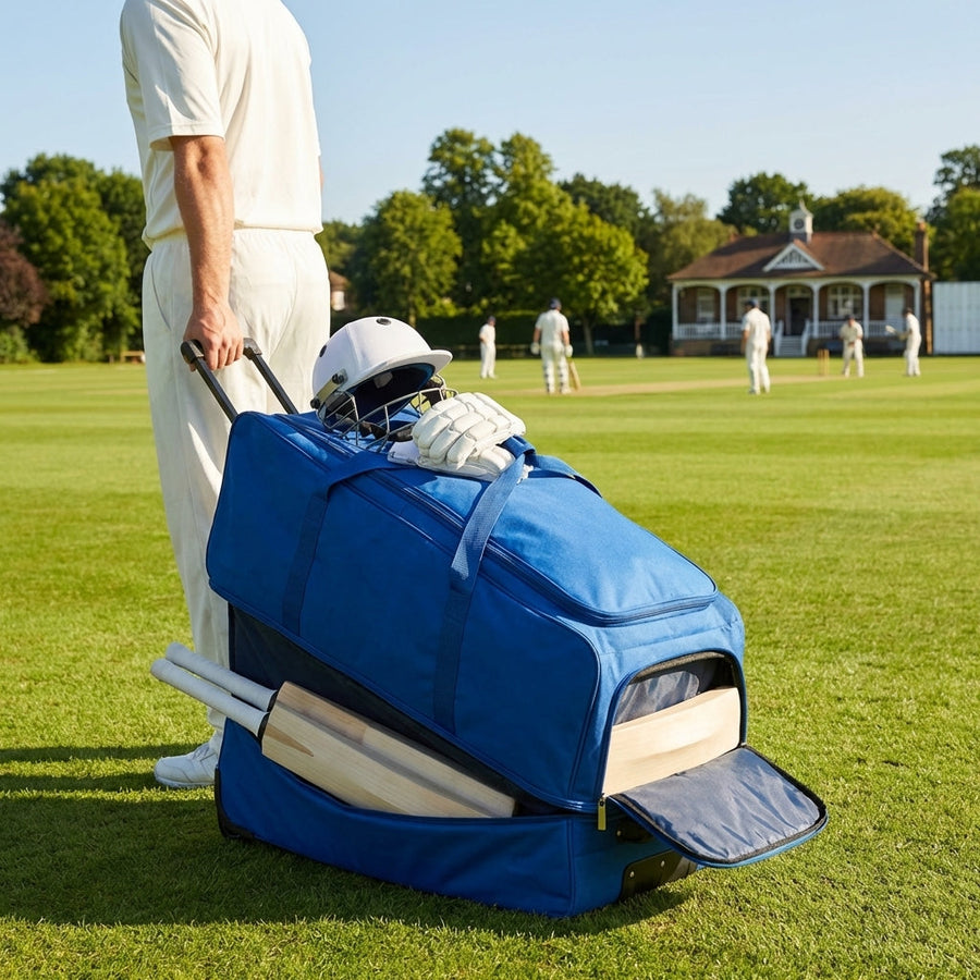 Wheeled Cricket Bag – 260L – Water-Resistant Polyester – Professional Use