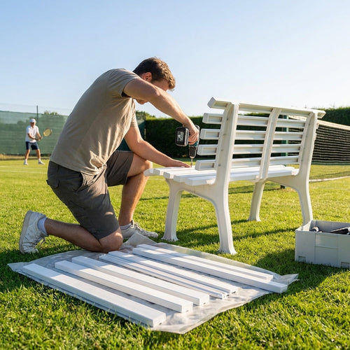 Replacement Bench Parts – Various Colours – UV-Treated Plastic – Tennis Courts