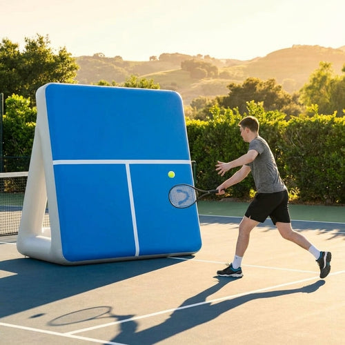 Inflatable Tennis Rebound Wall – Adjustable Angles – Indoor/Outdoor