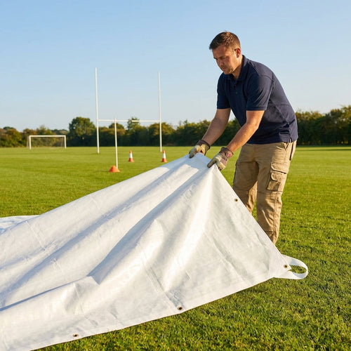 Football Pitch Cover Sheet – Multiple Sizes – 250gsm PVC – Sports Pitch Protection