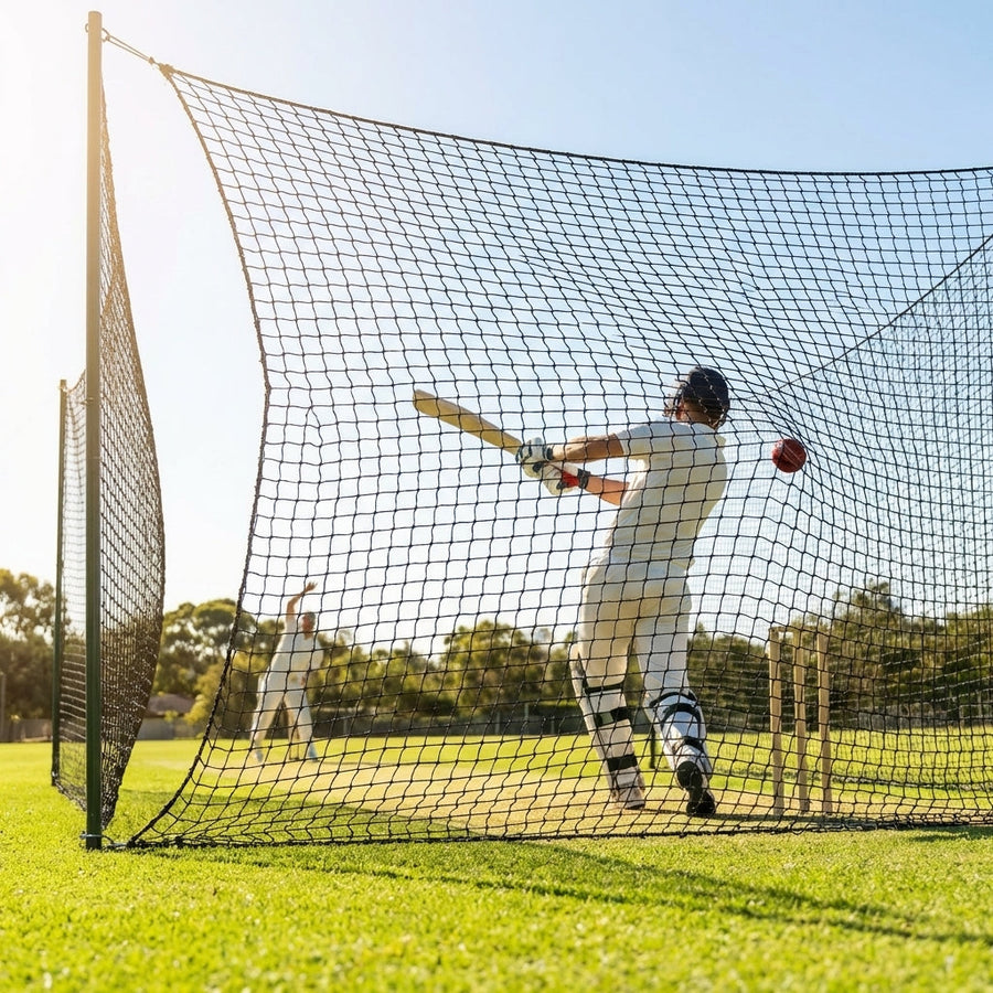 Cricket Netting – Black – HD Polypropylene – Sports & Industrial Use