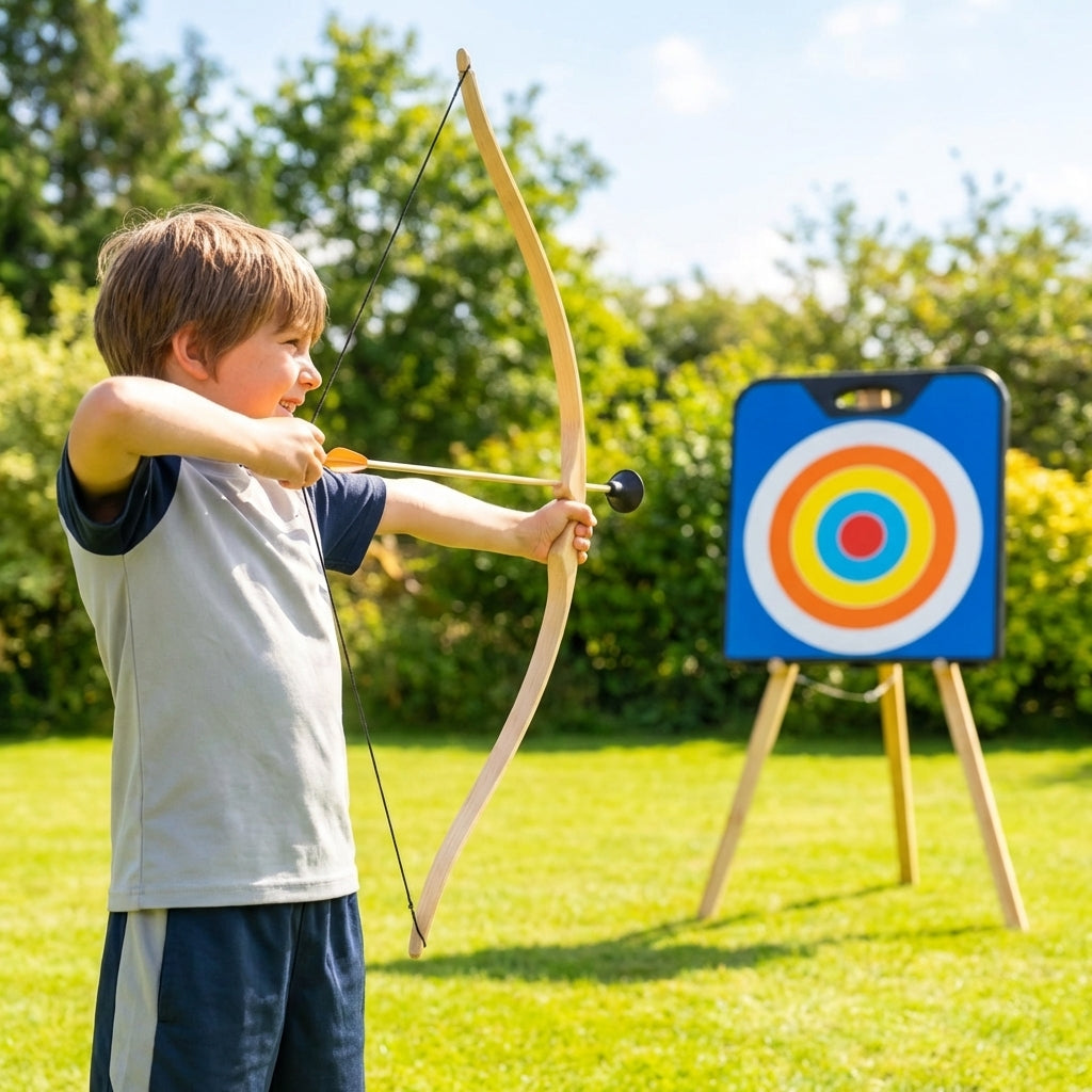 Kids Archery Set with bow, arrows, and target
