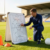 Double-sided coaching board with aluminium frame and accessories