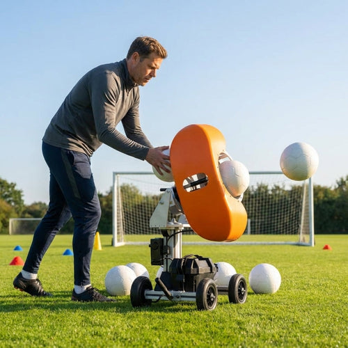 Football Ball Launcher – Adjustable Speed & Angle – Aluminium – Training Aid