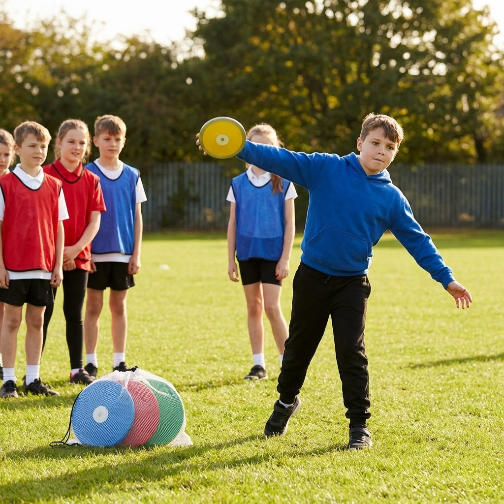 Junior Discus set with carry bag, assorted colours - product detail