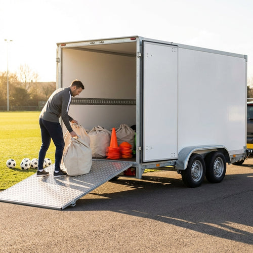 Sports Equipment Box Trailer – Multiple Sizes – Galvanised Steel – Outdoor Transport