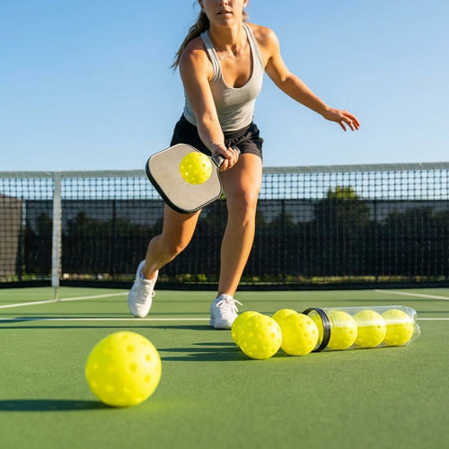 Outdoor Pickleballs – Yellow – Eco-friendly PP – Competitive Play