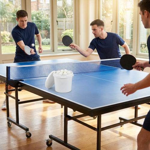Table Tennis Balls – White – Poly Material – Indoor/Outdoor Use