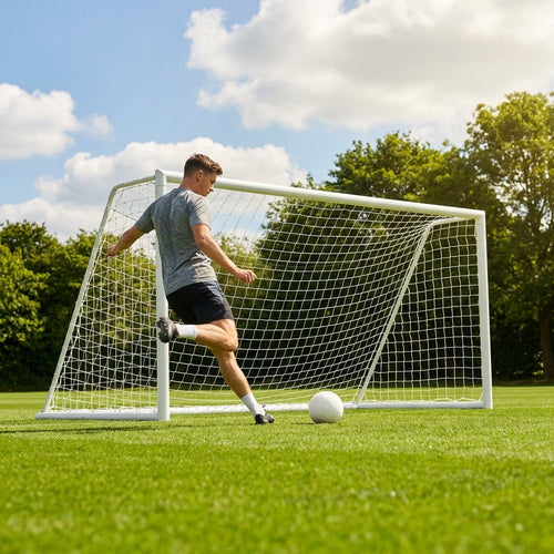 Football Goal Post – 5x4ft – Durable uPVC – Garden & Junior Matches