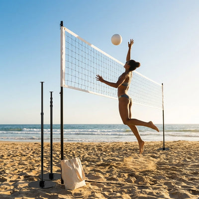 Portable Volleyball Set – Beach & Regulation – Aluminium – Sports Clubs & Families