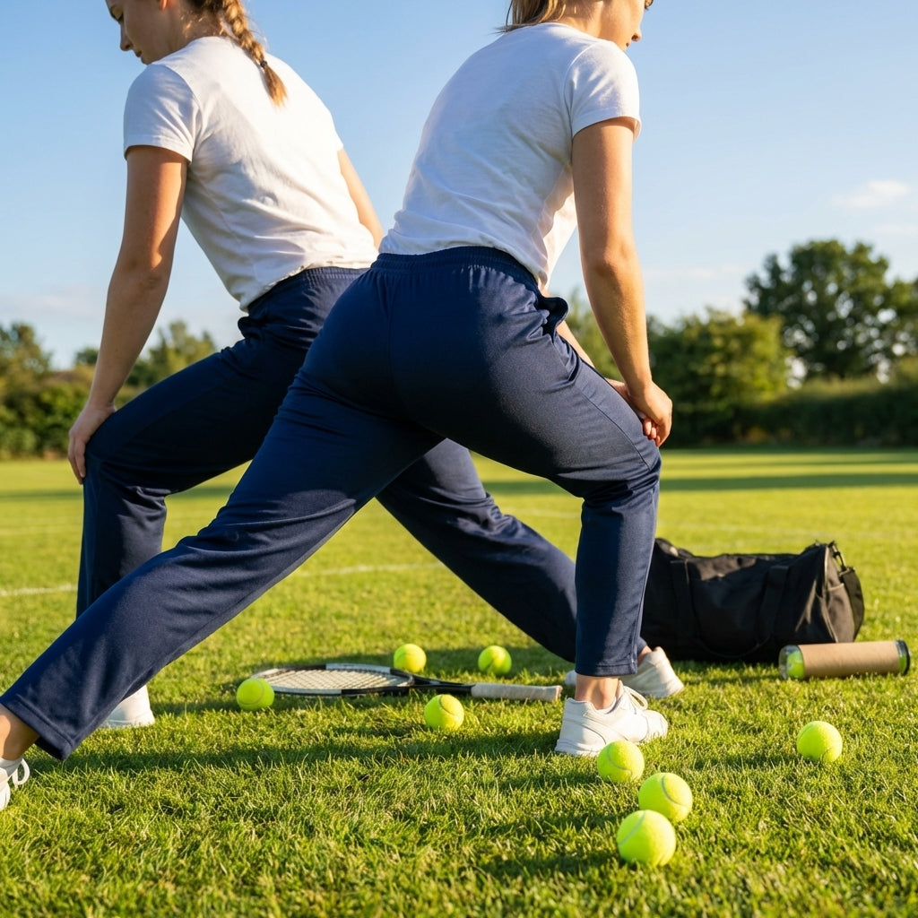 Women's tracksuit bottoms, 100% polyester, available in five sizes - product detail