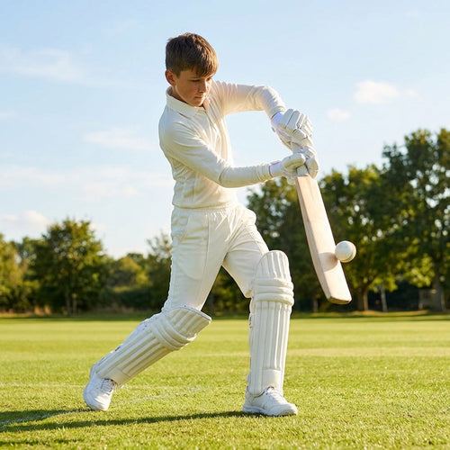Junior Cricket Trousers – Off-white – 100% Polyester – Match & Training Use