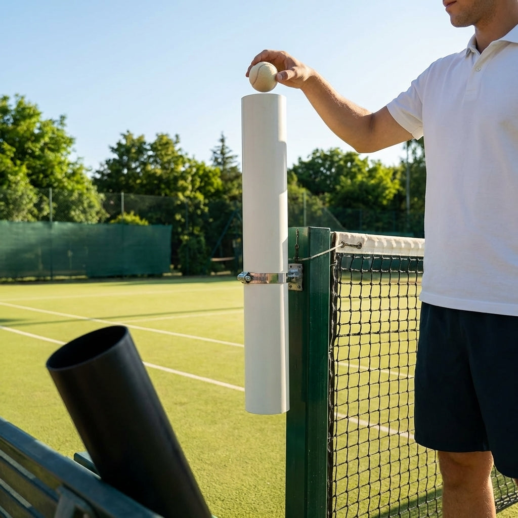Tennis Score Tube in black, blue, and white for tennis courts - product detail
