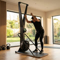 Ski Exercise Machine – Black – Aluminium Frame – Home Fitness image 1