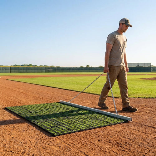 Baseball Field Drag Mat – 6.5ft x 3.8ft – Combi PVC & Aluminium – Professional Pitches