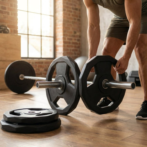 Olympic Weight Plates – Various Weights – Cast Iron with PU Coating – Gym Use