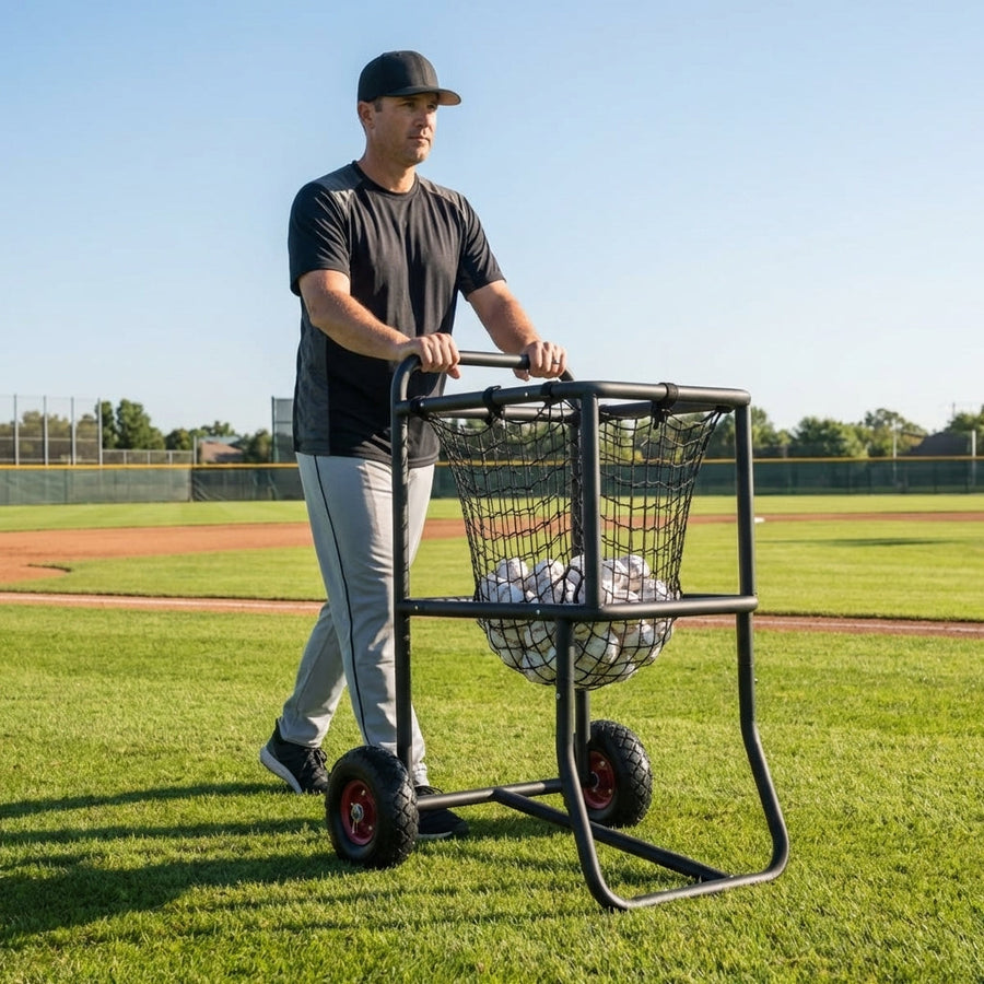 Baseball Ball Carry Cart – Steel Frame – Indoor & Outdoor Use