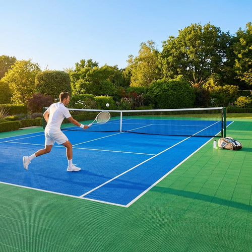 Tennis Court Modular Floor Tiles – Custom Sizes & Colours – UV Treated & Anti-Slip – Indoor/Outdoor Use