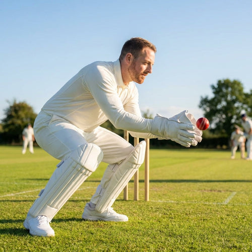 Leather Wicket Keeping Gloves – 4 Sizes – Genuine Leather – Cricket