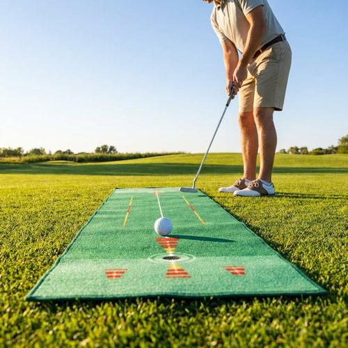 Golf Putting Mat – 10ft – Rubber & Nylon – Indoor Training