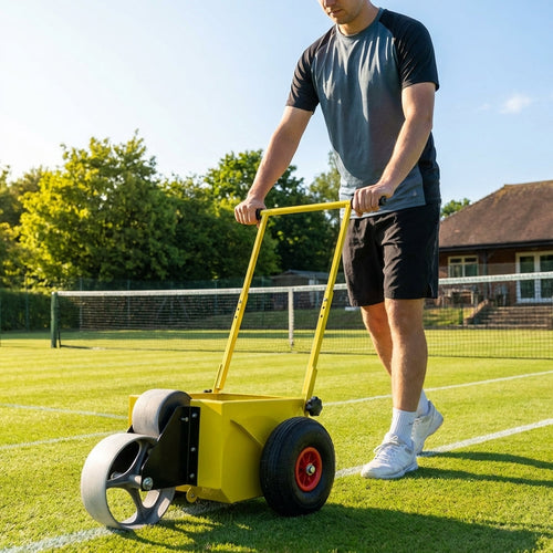 Tennis Court Line Marker – Yellow – Steel & Aluminium – Indoor/Outdoor