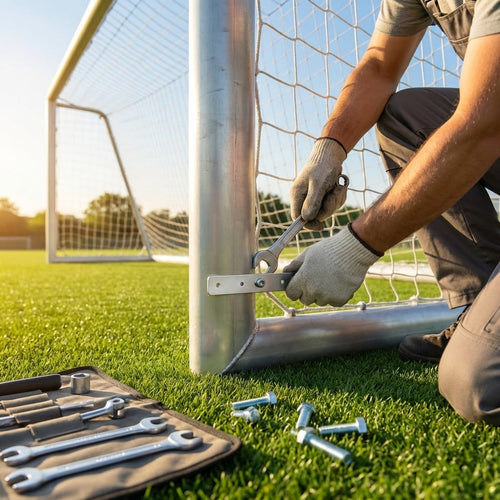 Goal Straight Bracket – Durable Aluminium – Secure Crossbar Attachment