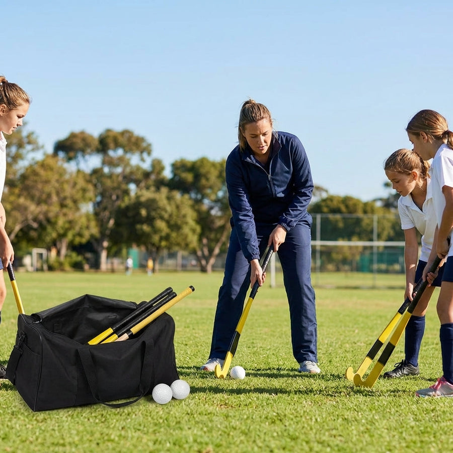 Hockey Stick & Ball Set – Multiple Sizes – Fibreglass Reinforced – Clubs & Schools