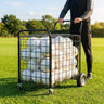 Ball Storage Trolley – Black – Steel Mesh – Sports Equipment
