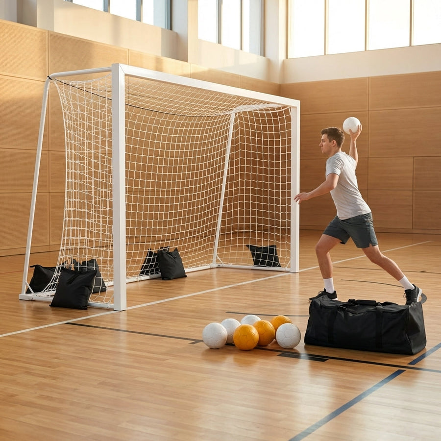 Handball Goal & Ball Pack – Senior Match – Aluminium – Indoor & Outdoor