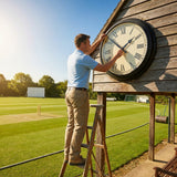 Outdoor pavilion clock with custom design options for cricket grounds - product detail