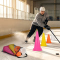 Vibrant ice hockey training cones in various sizes and colours - product detail