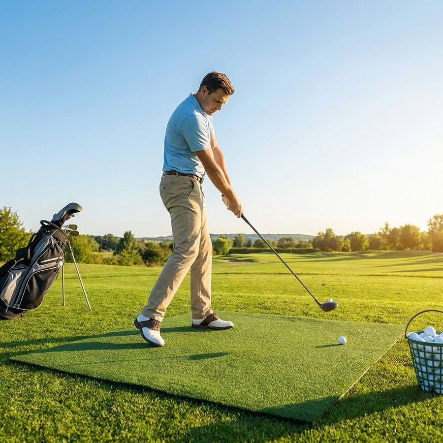 Golf Teaching Mat – 5ft x 5ft – EVA Foam & Rubber – Indoor/Outdoor Practice