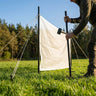 Archery Netting Poles – 9ft Black – Powder Coated Steel – Club Use