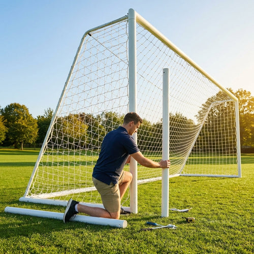 Football Goal Replacement Stanchions – Multiple Sizes – Durable Steel – Garden Use
