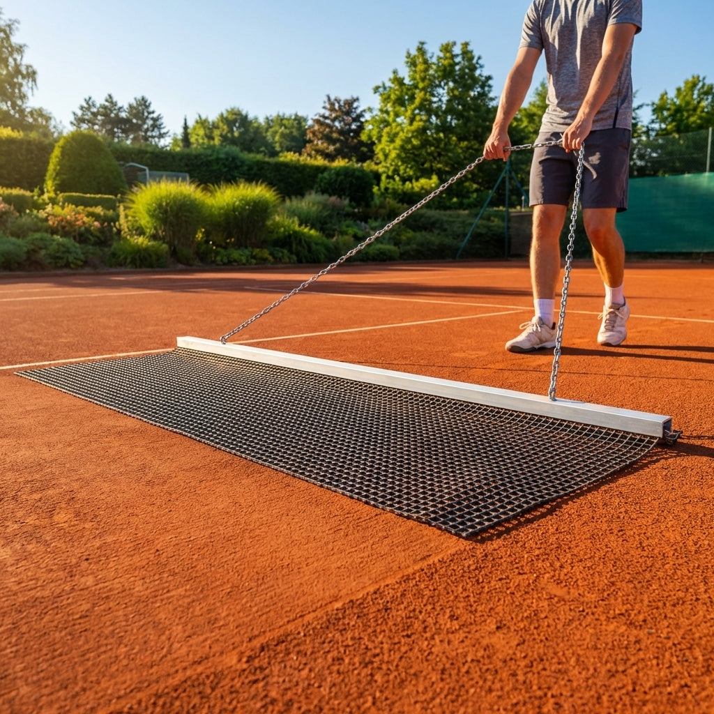 Tennis Court Drag Mat with PVC and Aluminium for Clay Courts - product detail