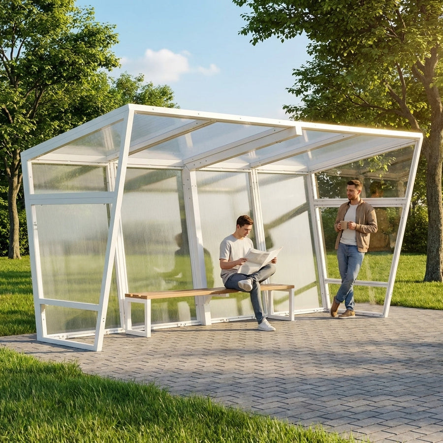 Heavy Duty Smoking Shelter – Steel Frame – Outdoor Use