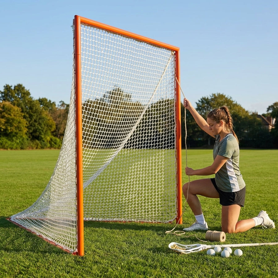 Lacrosse Goal Nets – Standard Size – Weatherproof Twine – Sports Fields