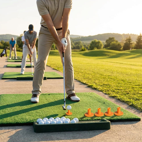 Rubber Driving Range Tees – 45mm – Durable Rubber – Garden & Driving Range Use
