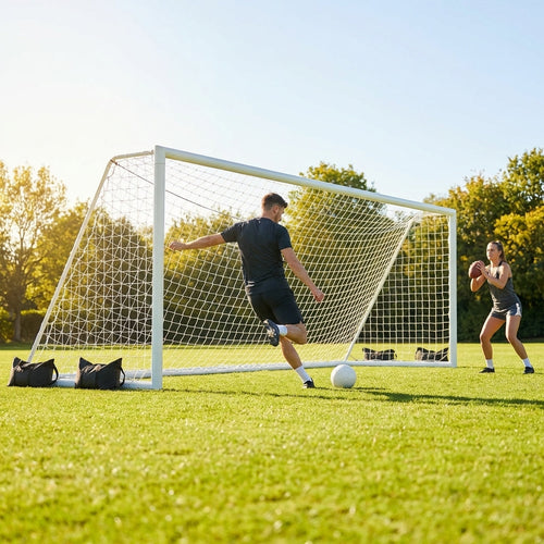 Aluminium Football Goal – 21x8ft – Reinforced Aluminium – Outdoor Sports