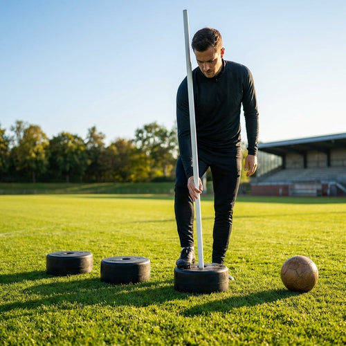 Rubber Pole Base Pack – 1.5Kg – Heavy Duty Rubber – Indoor/Outdoor Training