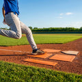 Rubber baseball base set in orange for youth training - product detail