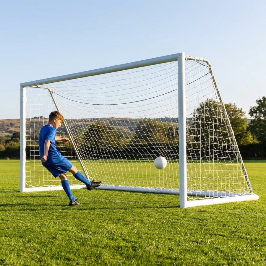 Aluminium Freestanding Football Goal – 16 x 6ft – Heavy Duty – Youth Matches