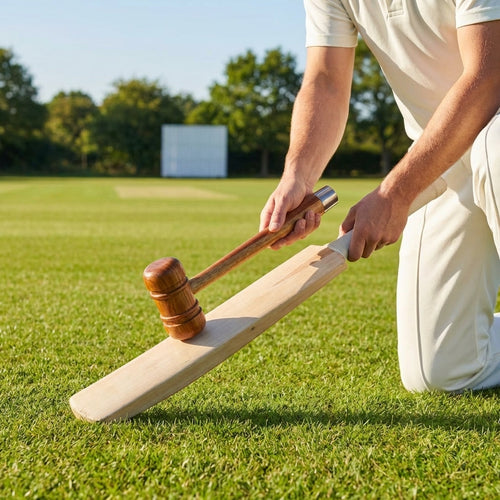 Cricket Bat Mallet – Wood – 2-in-1 Re-Grip & Knock-In Tool – Domestic & Commercial Use
