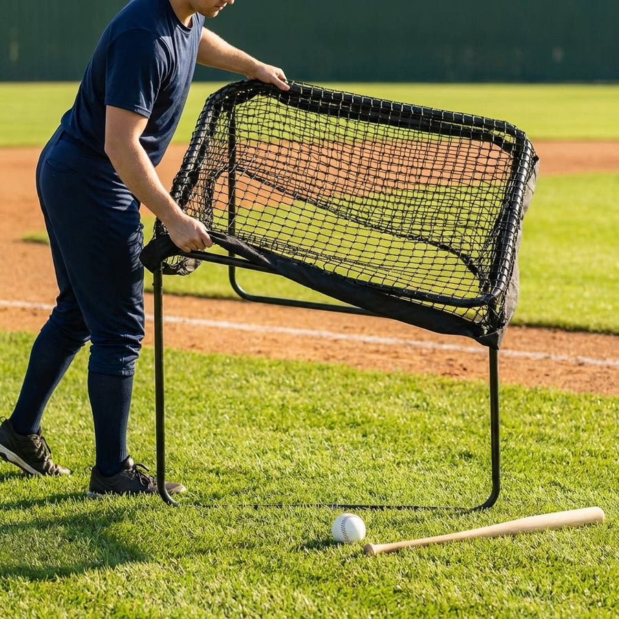 Replacement Softball Screen Net – Black – Durable Netting – Indoor/Outdoor