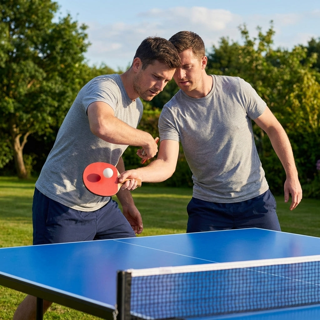 Table Tennis Bat with 9ply Wood and Carbon Hybrid for Intermediate Players - product detail