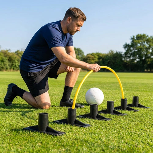 Rubber Arc Bases – Black – Durable Rubber – Indoor/Outdoor Training